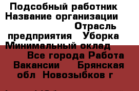 Подсобный работник › Название организации ­ Fusion Service › Отрасль предприятия ­ Уборка › Минимальный оклад ­ 17 600 - Все города Работа » Вакансии   . Брянская обл.,Новозыбков г.